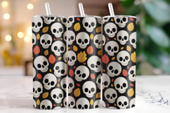 Halloween Skull Tumbler Wrap | Sublimation | Tumblers Product Image 1