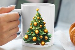 Watercolor Christmas tree clipart, Christmas tree Clipart Product Image 5