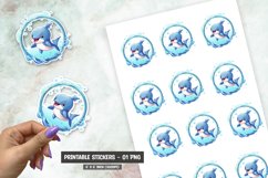 Cartoon fish sticker, Cute Fish sticker png Product Image 1