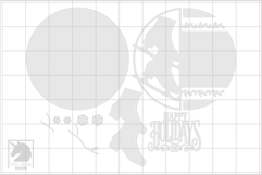 Happy Holidays Round Sign SVG | Christmas Ice Skates Sign Product Image 2
