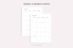 2029 Monthly Calendar with Holidays on 2 Pages, Printable Product Image 5