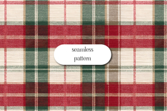 Cozy Red Beige Tartan Plaid Seamless Textile Pattern Product Image 1