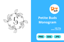 Petite Buds Monogram Product Image 1
