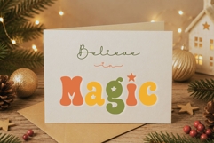 Groovy Mistletoe Font Duo | Retro Display Script Font Product Image 5