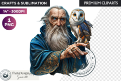 Fantasy wizard cliparts, sorcerer, spellcaster, mage Product Image 1