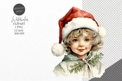 Christmas clipart, Boy clipart, Holiday clipart Product Image 1