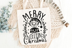Merry Elfin Christmas Svg, Elf Christmas Svg, Cute Elf Svg. Product Image 6