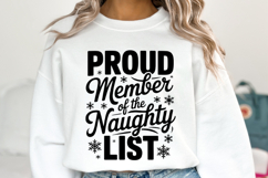 Proud member of the Naughty List Svg | Shirt Svg Product Image 5