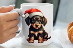 Christmas Dogs Sublimation Clipart, Christmas Dog Clipart Product Image 5