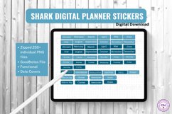 Shark Digital Planner Stickers Product Image 5