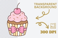 Coquette Tea Time Clipart PNG SVG, Pink Bookish Aesthetic Product Image 4