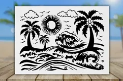 Summer Vibes Engraved 40oz Tumbler Svg | Tumbler Wrap Product Image 2