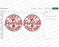 Cupid's Favorite Cheer Mom SVG Funny Valentines Day Shirts Product Image 4