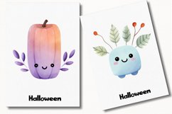 Pastel Halloween Watercolor 68 Cliparts Ai Generated Art Product Image 5
