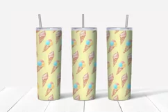 Giraffe sublimation design. Skinny tumbler wrap design. Product Image 5