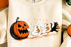 Funny Halloween Pumpkin PNG, Trendy Halloween Pumpkin PNG Product Image 2