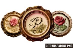 Vintage Floral Writing, Vintage Floral Writing Clipart Product Image 1