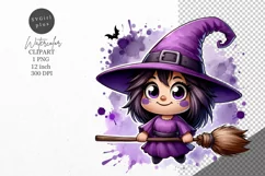 Halloween clipart, Witch clipart, Autumn clipart Product Image 1