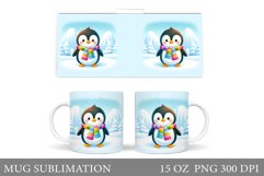Cute Penguin Mug Design. Cute Penguin Sublimation Product Image 1