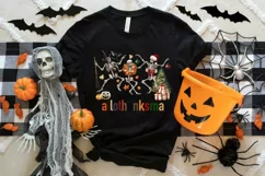 Happy Hallothanksmas PNG Dancing Skeletons & Seasonal Design Product Image 3