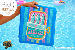 Sardines Salty &amp; Free PNG, Coastal Summer Beach Design Product Image 1