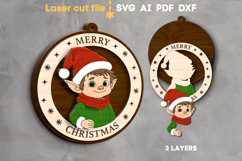 Christmas Signs Bundle SVG laser cut files for Glowforge Product Image 5