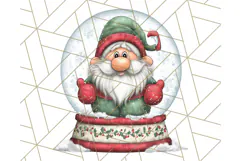 Christmas Gnome Clipart, Holiday Gnomes PNG Illustrations Product Image 5
