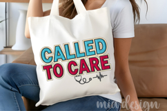 Called To Care PNG, Faux Embroidery Nurse Sublimation Product Image 4