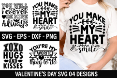 Valentine&#039;s Day SVG Design -You Will Forever Be Mine Always Product Image 1