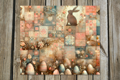 Shabby chic Easter | Skinny tumbler Sublimation designs Product Image 5