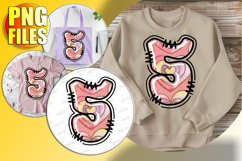 5 Doodle Letter Valentine Bright Playful Heart! Product Image 1