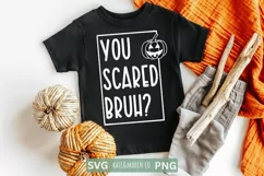 You Scared Bruh | Boy Halloween SVG | Funny Kids Halloween Product Image 2