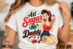 All Sugar No Daddy, Retro PNG Product Image 5