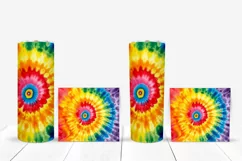 Tie Dye Tumbler Sublimation, Watercolor Tumbler Wrap Designs Product Image 5