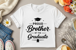 Proud Brother of Graduate SVG: Graduation Shirt Design, Product Image 3