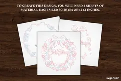 Christmas Door Sign Laser Cut | Xmas Wreath Sign | SVG Product Image 2