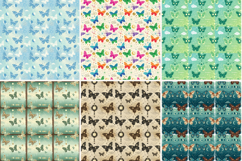 Starry Night Butterfly Digital Paper,Celestial Galaxy Patter Product Image 5