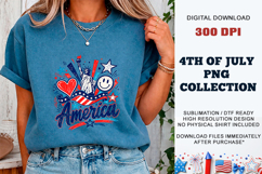 Cool Liberty Girl PNG | Trendy Patriotic Sublimation Product Image 4