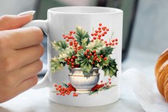 Winter Christmas Greenery Clipart, Christmas Greenery Clipar Product Image 5