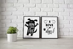 Dog Silhouette with Funny Quote Svg Cut File. Dog Lover Png. Product Image 6