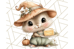 Thanksgiving Woodland Animals Clipart PNG Product Image 5