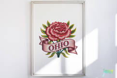 USA State Flowers Embroidery Clipart Product Image 2