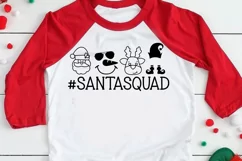 Santa Squad SVG, Kids Christmas Shirt SVG, Santa Squad PNG Product Image 2