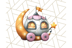Royal Carriage &amp; Princess Vehicle PNG Clipart for Fairytales Product Image 5