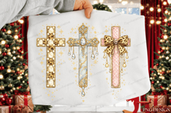 Christian Cross Bundle PNG Design | Floral Marble Leopard Product Image 5