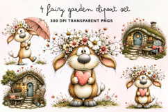 Fairy Garden Clipart PNG Product Image 1