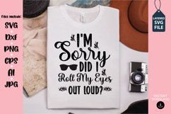sarcastic svg design, funny sarcastic quotes design Product Image 1