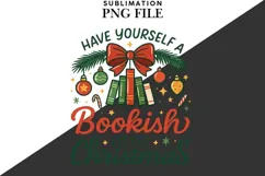Bookish Christmas png design for T-shirts Product Image 2