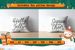 Christmas Quotes SVG | Holly Jolly | Season of Cheer Product Image 5