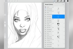50 Procreate African Princesses Stamp Brushes Product Image 3